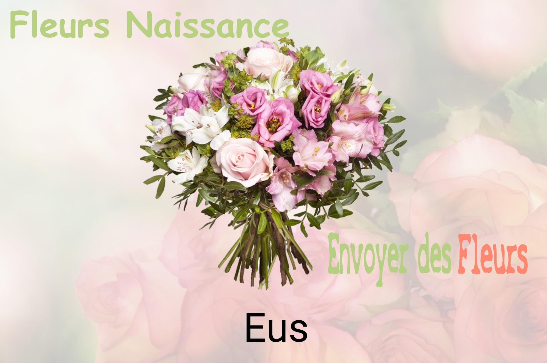 Bouquet de fleurs de naissance livré à Eus